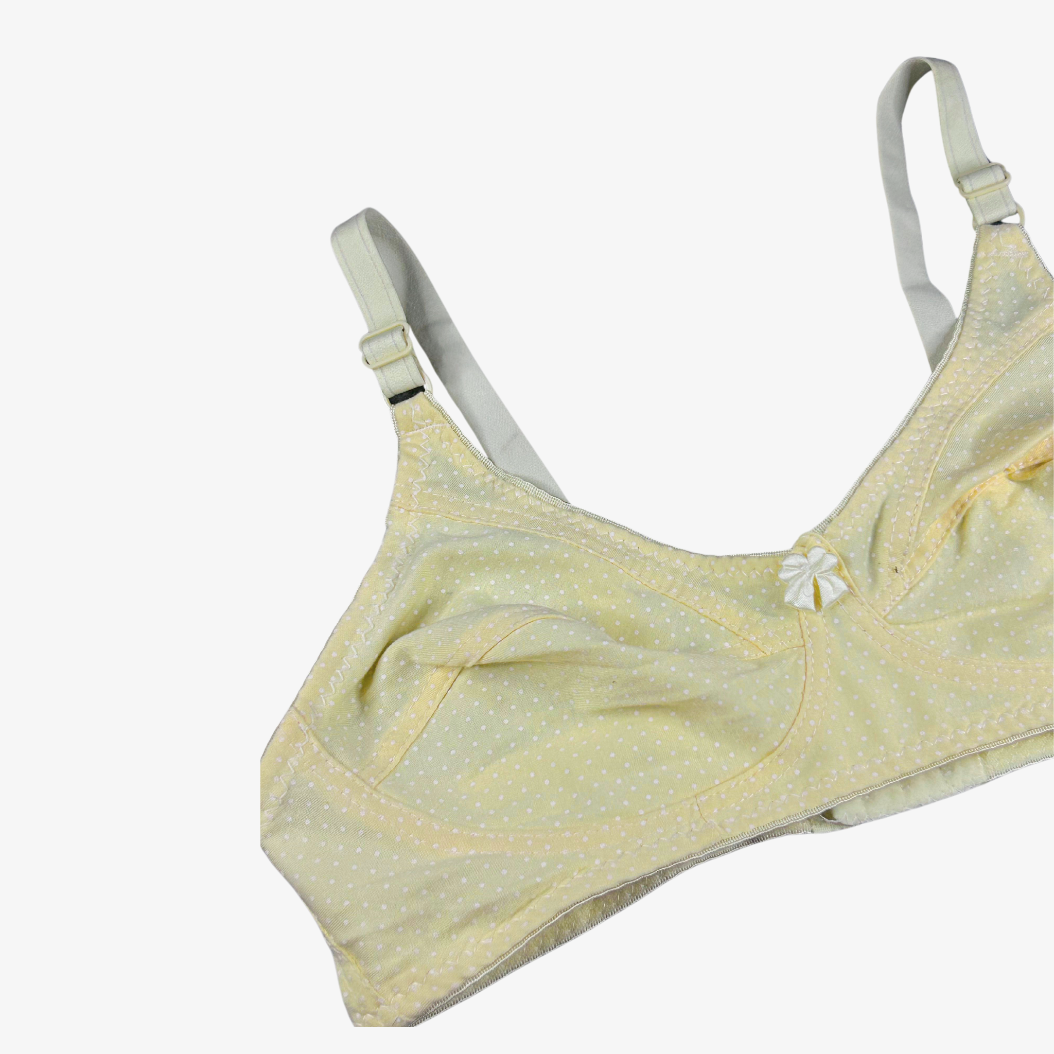 FEMINIQUE Dotted Jersey Bra for Women - Soft, Breathable & Comfortable Everyday Wear-BEIGE